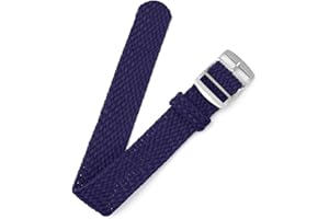 BARAK WATCHES Canvas Nylon Watch Straps, Nylon Braided Watch Band, Replacement Watchband Hook and Loop Straps (16mm,18mm,20mm,22mm) For Men Women