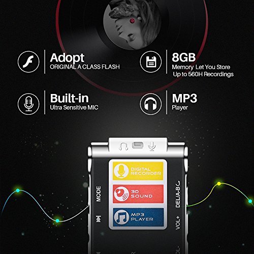 Купить EVIDA Mini Voice Recorder VOR ( Voice Activated Recorder ) 8G