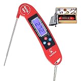 Instant Read Meat Thermometer Digital For Grill BBQ Baking steak Grilling Cooking & All Professional Food Thermometer upgrade - Includes Internal Meat Temperature Guide
