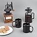 Creative Home Set of 6 Pieces 12 oz. Ceramic Coffee Mug Tea Cup for Breakfast Coffee Juice Hot Tea, 3.2
