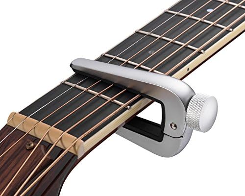 TimbreGear Universal Classical 6 And 12 String Premium Guitar Capo Gold (Silver)