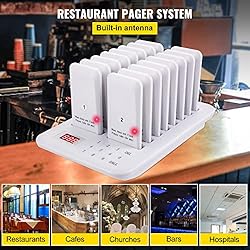 VEVOR Restaurant Pager 16 Coasters Paging System