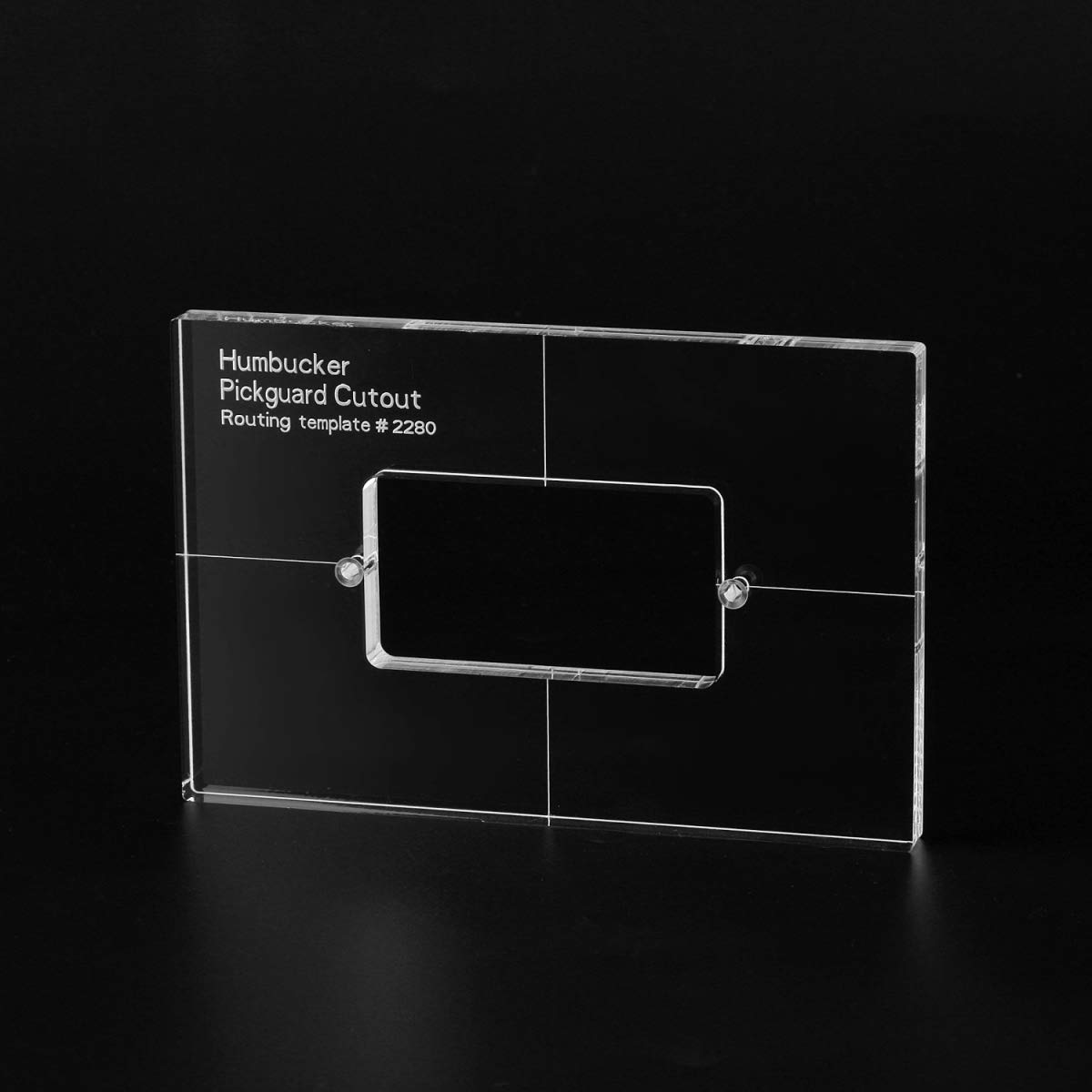 Musiclily Pro CNC Accurate Acrylic Open Style Humbucker Pickup Routing Template for Electric Guitar Pickguard