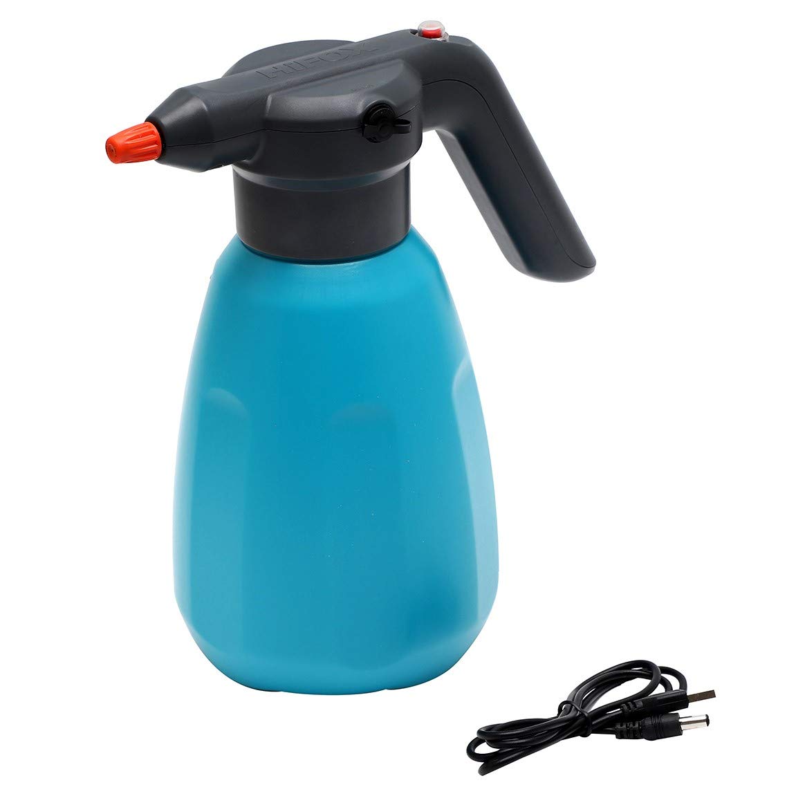 LINZI Automatic Electric Garden Sprayer 2L, Battery Powered USB Rechargeable with Adjustable Nozzel for Gardening, Flower Watering, Sterilizating, Insect Killer Pest Control, Blue