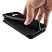 Nouske Swipe Case for iPhone 7 Plus iPhone 8 Plus with Stand/Window View/Magnetic Closing/TPU Bumper/Flip Full Cover Black