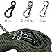 Mini SF Carabiners - 12pcs/Lot Spring Snap Backpack Clasps Small Climbing Hanging Buckle, Metal EDC Keychain Carabiner Clip For Camping Bottle Hooks Paracord Rope Tactical Survival Gear (Black, 12)