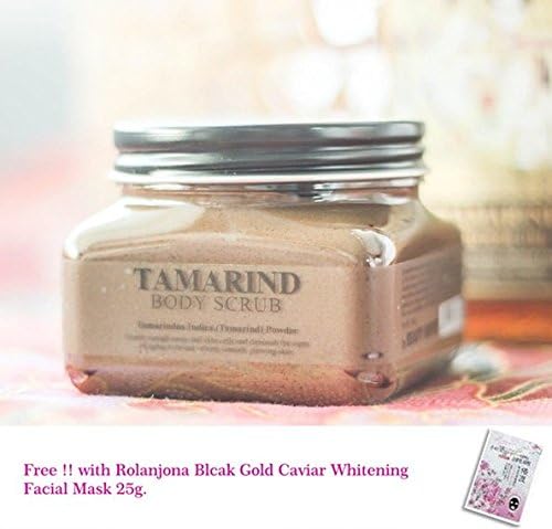 NEW SCENTIO VERY THAI TAMARIND BODY SCRUB &amp; MASK 300 ml. HERBAL SPA[Get Free Tomato Facial Mask &amp; Ceramine UV Line Ginkgo Plus Whitening Cream 8.50ml.]