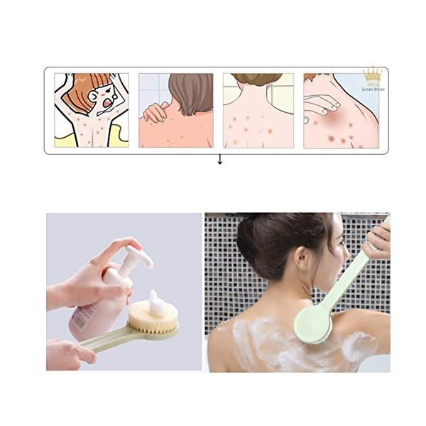 CHENGZI-2-PCS-Bathing-Brush-Long-Handle-Bathing-Artifact-Gentle-Back-Skin-Scrubber-Brushing-Body-Brush-Shower-Bath-Brush-Exfoliate-Massage-Improve-Blood-Circulation CHENGZI 2 PCS Bathing Brush Long Handle Bathing Artifact, Gentle Back Skin Scrubber Brushing Body Brush Shower Bath…