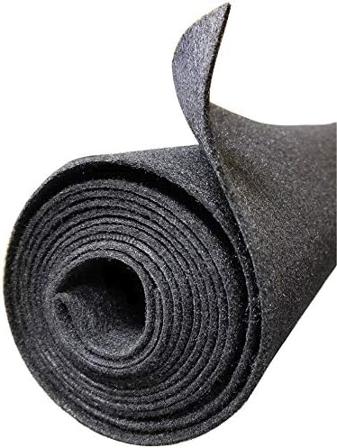16ft Long x 3.75FT Wide Charcoal CHR33 Polymat Series 25 Latex Backed Carpet