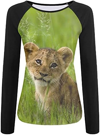 Womens Cheetah Endanger Casual Raglan Long Sleeve Tshirts Soft Quick-dry Pullover Sweatshirt For Sports Jogging Hiking Baseball Jersey Tee Shirt