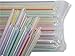 CucinaPrime Clear Striped Bubble Tea Boba Straws Jumbo Striped, 8.5 inches, 500 Count