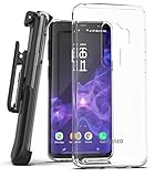 Galaxy S9 Plus Belt Case, Encased Clear Protective Grip Cover with Holster Clip for Samsung Galaxy S9+ (2018 Release) Crystal Clear (Clear)
