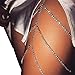 Women Sexy Bohemia Rhinestones Multi Layers Leg Thigh Chain Shiny Jewelry Beach Body Chain
