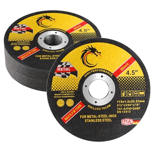 4 1/2 Cut Off Wheel Angle Grinder Cutting Disc for Metal &