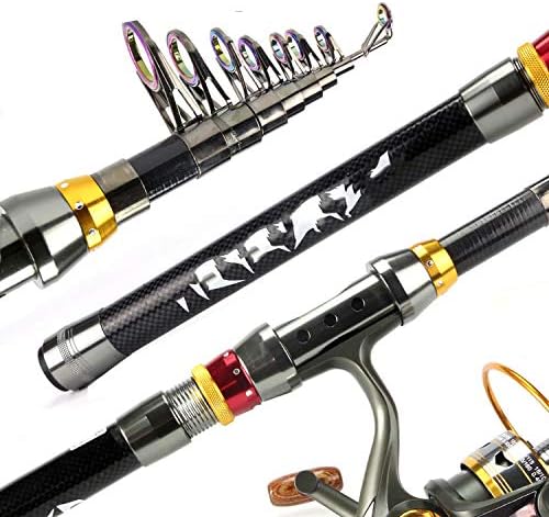 loveinfinite 99% Carbon Fiber Telescopic Fishing Rod 1.8-3.6m Short Sea Rods Telescopic Fishing Rod Spinning Fishing Pole
