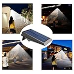 Solar Lights Outdoor,18 LED Waterproof Motion Sensor Outside Wall Lights,Solar Powered Security Lights for Patio Deck Yard Garden Porch