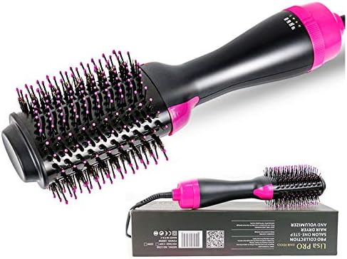Hair Dryer, Hair Curler Pro Collection Salon One Step Hair Dryer and Volumiser Infrared Negative Ion Hot Air Comb,UK