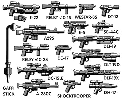BrickArms Blaster Vector Weapons & Blaster Pack for