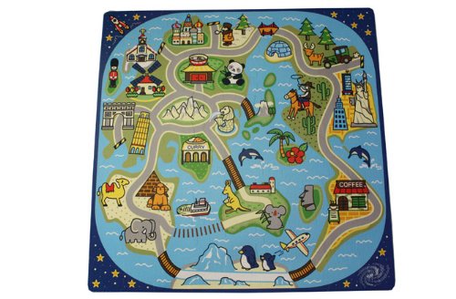 81 Piece Interactive Soft Foam Road Trip Playmat