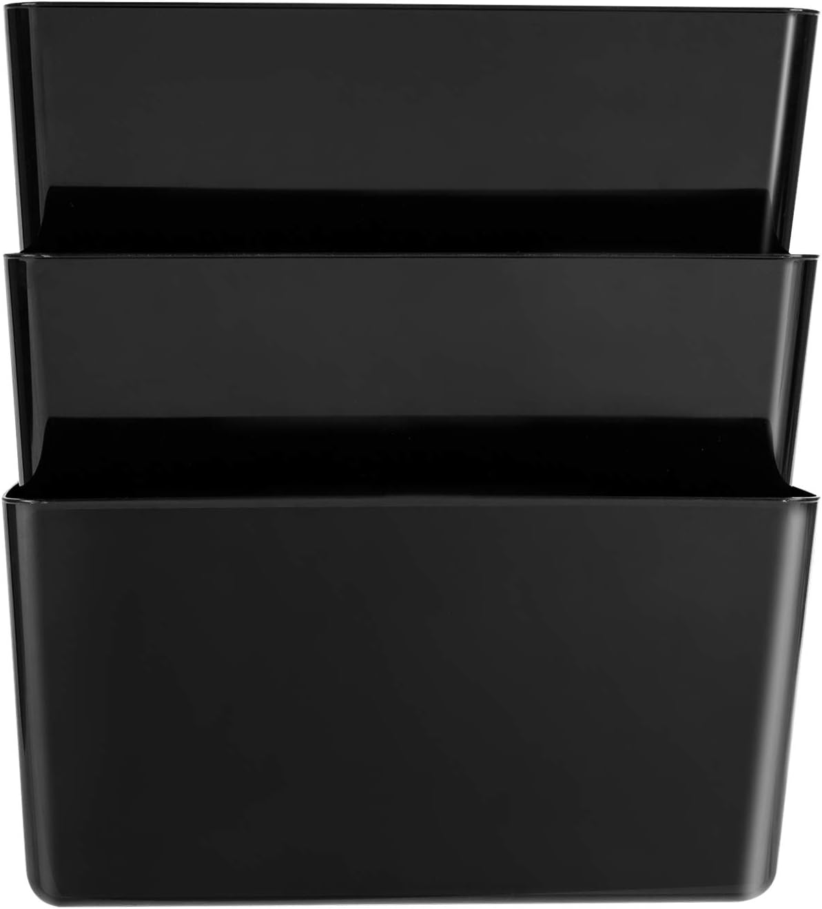 Basics Wall Pocket, Letter, Clear, 1-Pocket : Office Products
