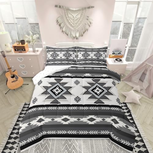 Southwestern Aztec Comforter Set Lightweight Microfiber