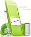 Mandoline Slicer Spiralizer Vegetable Cutter Grater Chopper Julienne Slicer-5 Interchangeable Stainless Steel Blades with Hand Protector, Food Storage Container - For Cucumber, carrot, potato etc …