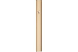 A&S Mezuzot Alumium Mezuzah Case in Silver Shin Design Weatherproof Door Mezuza Judaica Art for Home Blessing (Gold, 7 Inches)