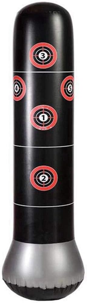 Inflatable Boxing Punching Bag Boxing Punch Bag Vertical Tumbler 160Cm with Air Pump, Gloves and Repair Kit Used for Adult Children's Sports Fitness To Relieve Pressure