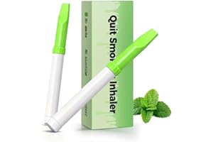 KUTTO Quit Smoking Aid, Natural Smokeless Inhaler - Nicotine-Free, Non-Electric & Portable for Anytime Craving Relief, Travel-Safe (2PCS Mint Flavor)