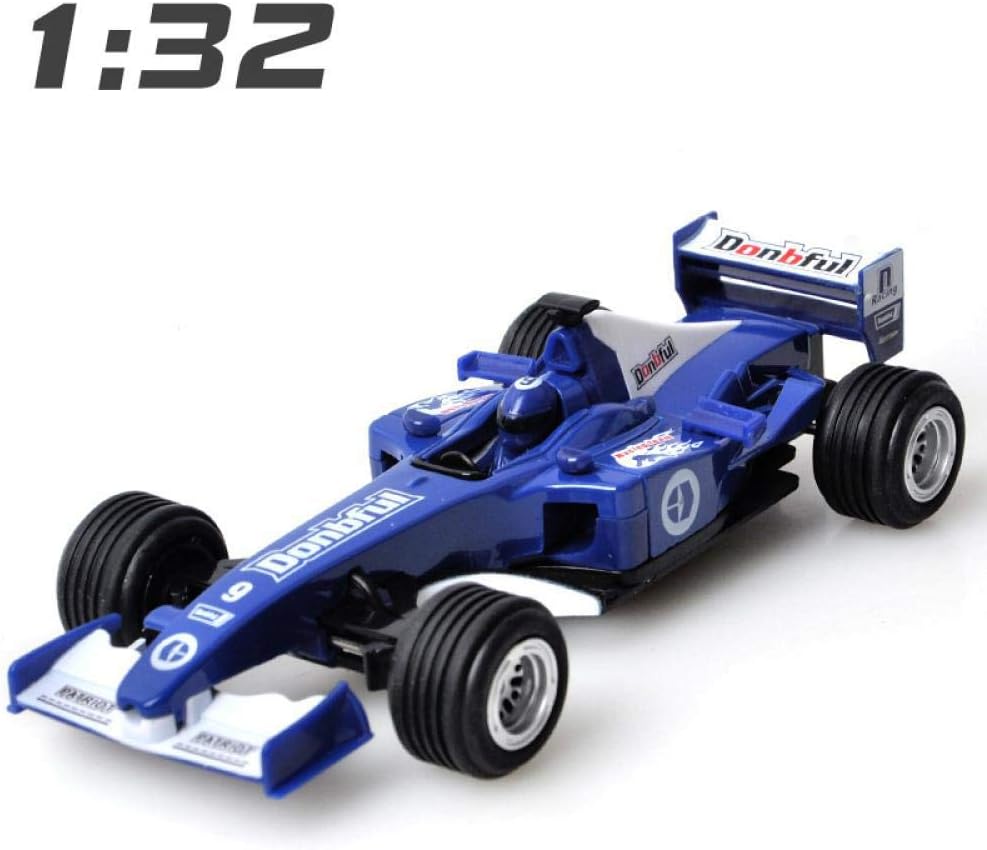 1:32 Diecast Alloy Toy Car Vehicles Formula 1 Pull Back F1 Sports Racing Simulation Model Car Kids Toys for Children Boys Blue
