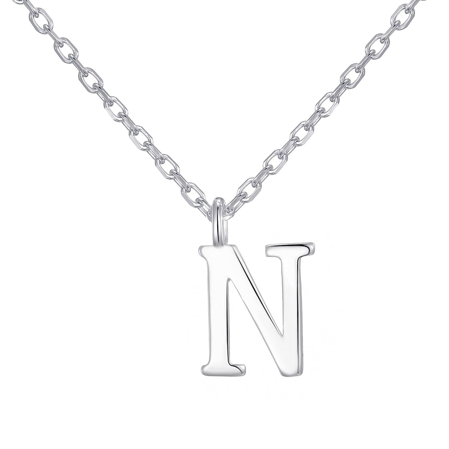 Philip Jones Sterling Silver Initial N Necklace — image 1