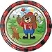 Little Lumberjack Bear Party Supplies Pack Serves 16: Dinner Plates, Luncheon Napkins, Cups, Table Cover and Birthday Candles