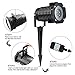 slashome Christmas LED Projector Light with 10 Pattern Waterproof Snowflake Dynamic Slides, Multi