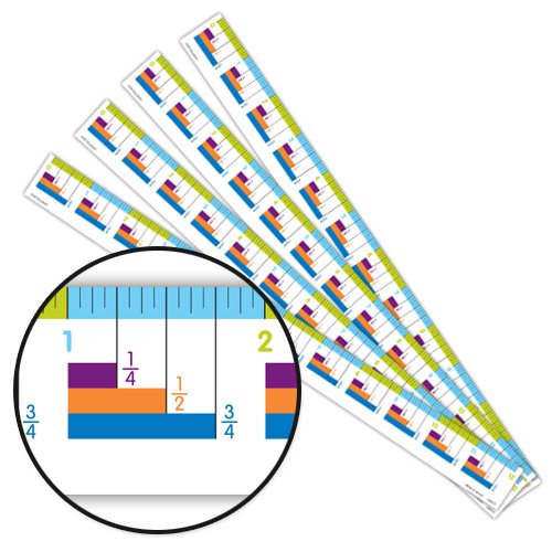 EAI Education Fraction Ruler - Set of 10
