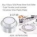 WDF 100pcs 12OZ Silver Cups,Disposable Premium Wedding Silver Glitter Plastic Cups for Party