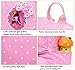 Fanci 3Pcs Polka Dot Princess Style Elementary Kids School Backpack Bookbag Set for Teens Girls School Bag with Handbag