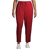 Rustic Red Plus Size Cargo Utility Capri Pants