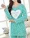 MyFav Girls' Comfy Sleepwear Hearts Shape Pajama Set Sweet Dream Leisure Nighty