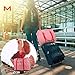 Travel Foldable Waterproof Duffel Bag -Women and Men Light weight Carry Luggage Tote Clothes Storage Large Capacity Carry-On Duffle Organiser,Girl red streak 1Pack…