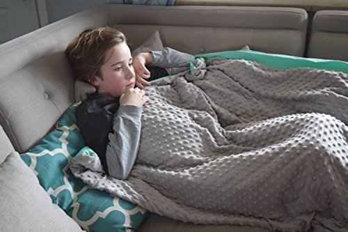 CMFRT Cozy Weighted Blanket Set w/Duvet Cover for Kids - Get Quality Rest, Great for Anxiety, ADHD, Autism and OCD Relief - (41" x 56" - 5 lb) (Perfect for 40 lb children), 52305 - Thumbnail 2