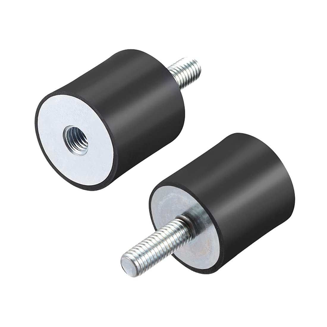 sourcing map M8 Male Female Rubber Mounts, Shock Absorber, for Motor Generator Compressor Garage Reverse Osmosis Pump Impact Air Generator Car Bobbins, D30mmxH30mm 4pcs
