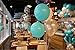 LAttLiv PartyWoo Balloons 100 Pack 12 Inch White & Tiffany Blue Balloons + 25m Free Ribbon Wedding Decorations Birthday Decoration Baby Shower Kids Party Supplies,3.2g