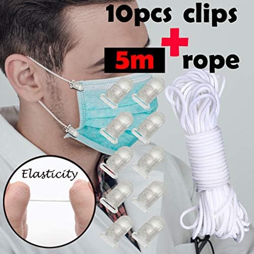 フィッシュクリップ 10個 ゴム紐 5m Masinalt 無地 クリア T型 小型 強力 滑り止め 手芸 クリップ 文房具 ワンタッチクリップ 魚の口 落下防止 Diy用 固定 安全 携帯便利 かわいい オシャレ 多機能 B087gcksyl 23円