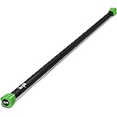 Yes4All Total Body Workout Weighted Bar, Resistance Band Bar, Racks for Strength Training, Exercise Bar for Yoga in Home and Gym - Single/Combo