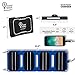 Pocket Portable Solar Panel Charger for Camping, Fishing & Hiking, 4 Foldable Solar Panel, USB Solar Panel USB Solar Charger for Electronic Devices, 6.8W, Waterproof ETFE 15 to 20 Year Life