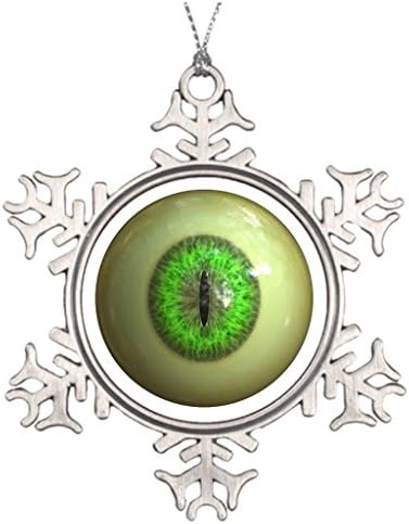 Xmas Trees Decorated Eyeball of monster Make Your Own Christmas Snowflake Ornaments