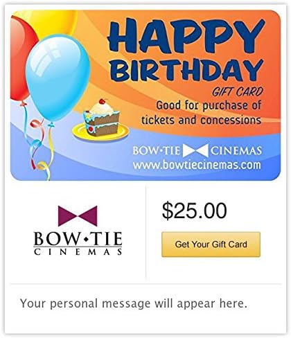 Bow Tie Cinemas Gift Cards - E-mail Delivery