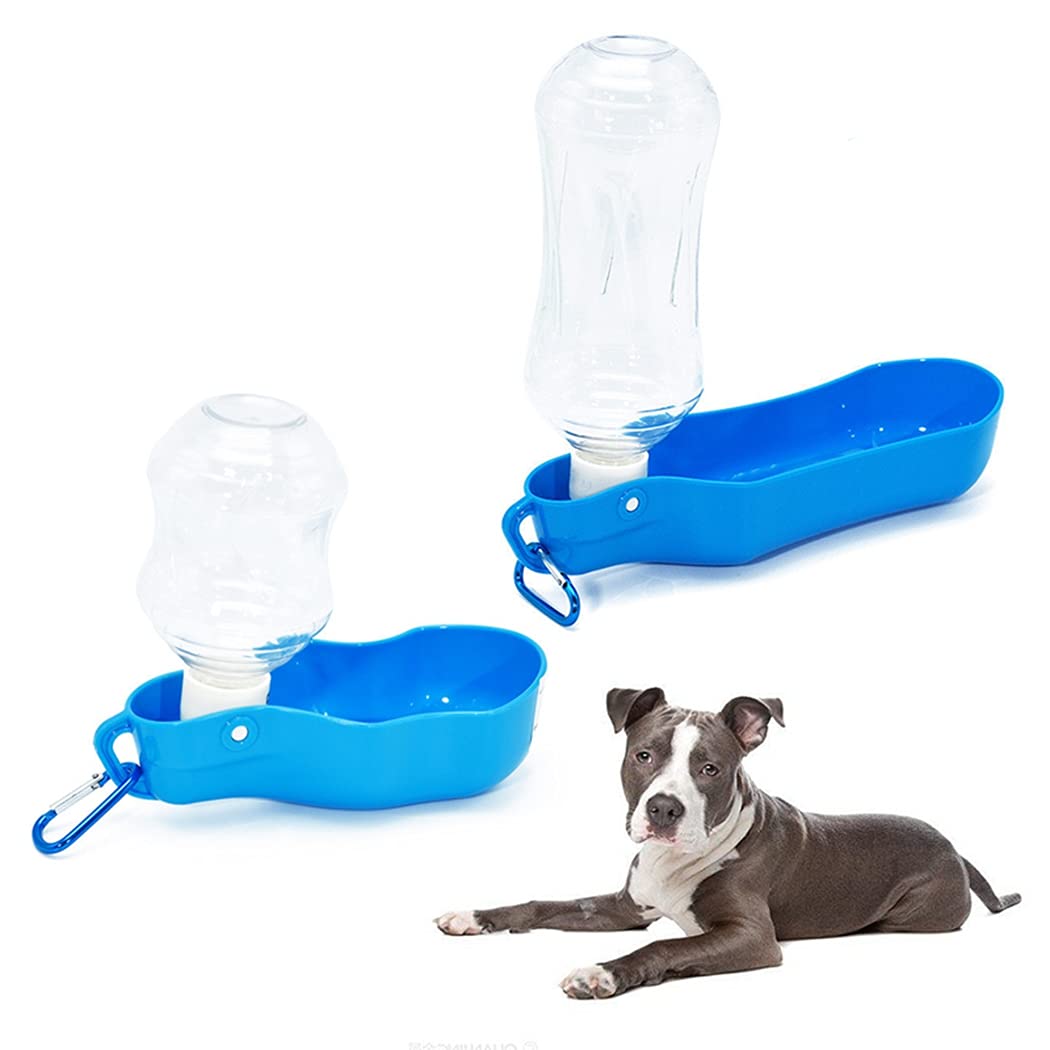 SOWUNO Pet Water Bottle Portable 2PCS Odorless Refillable Small Dog