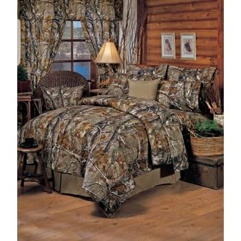 Realtree Max 4 Camouflage 8 Pc Full Comforter Set And Matching