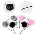 Delight eShop Fashion Cute Ball Headband Lady Women Chain Head Piece Hair Band Hair Jewelry (Black)